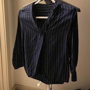 Navy blue blouse